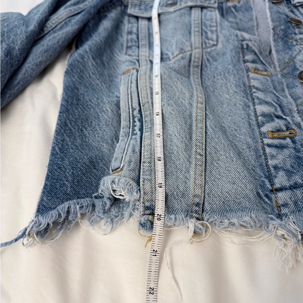 Free People Light Blue Denim Jacket - Picture 6 of 10